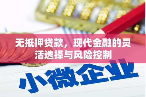樊城无抵押贷款，现代金融的灵活选择与风险控制