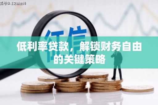 樊城低利率贷款，解锁财务自由的关键策略