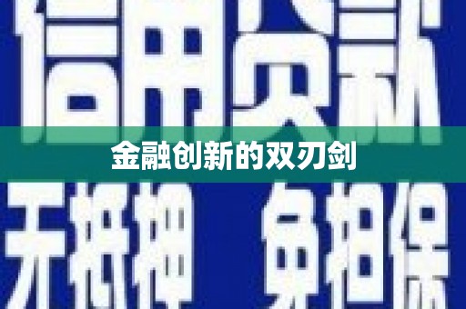 樊城金融创新的双刃剑