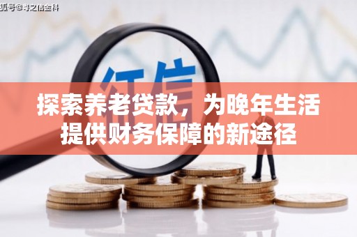 樊城探索养老贷款，为晚年生活提供财务保障的新途径
