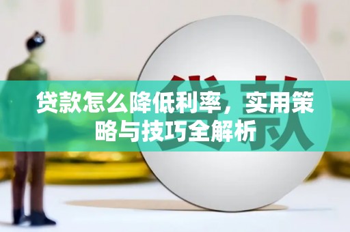 樊城贷款怎么降低利率，实用策略与技巧全解析