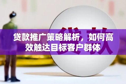 樊城贷款推广策略解析，如何高效触达目标客户群体