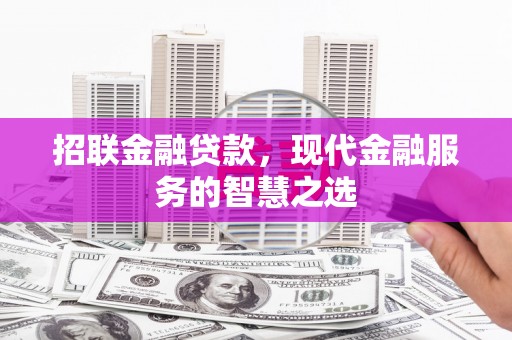 樊城招联金融贷款，现代金融服务的智慧之选