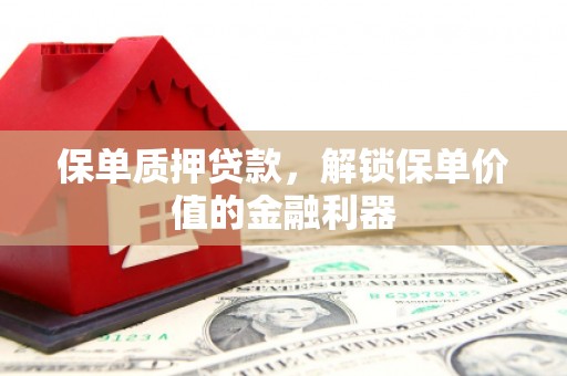 樊城保单质押贷款，解锁保单价值的金融利器