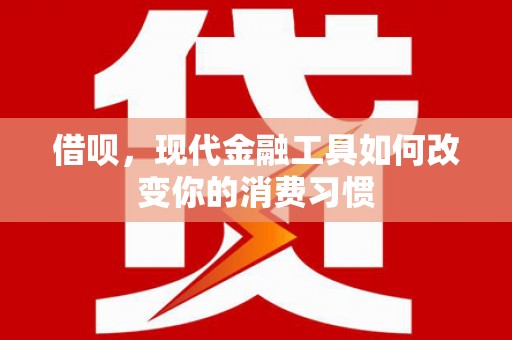 樊城借呗，现代金融工具如何改变你的消费习惯
