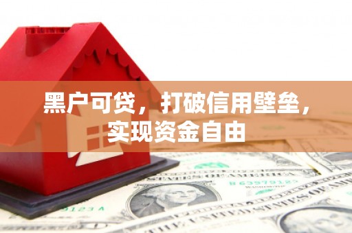 樊城黑户可贷，打破信用壁垒，实现资金自由