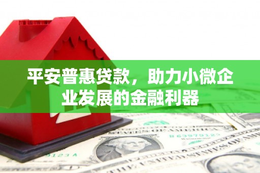 樊城平安普惠贷款，助力小微企业发展的金融利器