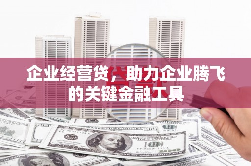 樊城企业经营贷，助力企业腾飞的关键金融工具