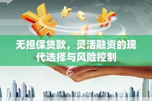 樊城无担保贷款，灵活融资的现代选择与风险控制