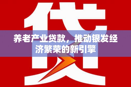 樊城养老产业贷款，推动银发经济繁荣的新引擎
