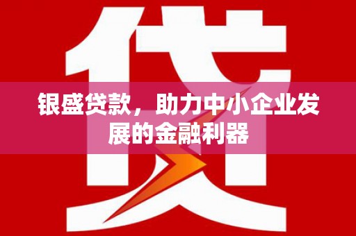 樊城银盛贷款，助力中小企业发展的金融利器