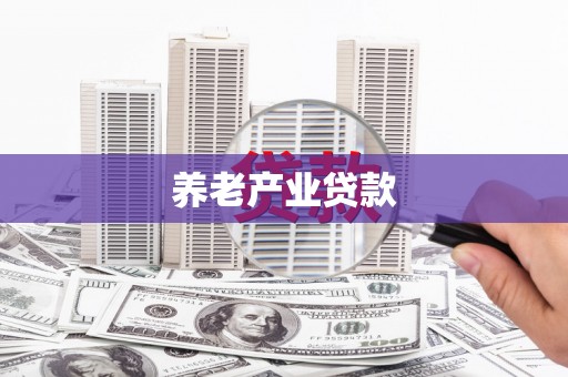 樊城养老产业贷款