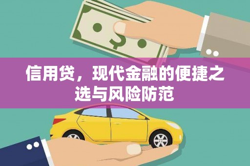 樊城信用贷，现代金融的便捷之选与风险防范