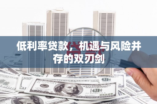 樊城低利率贷款，机遇与风险并存的双刃剑